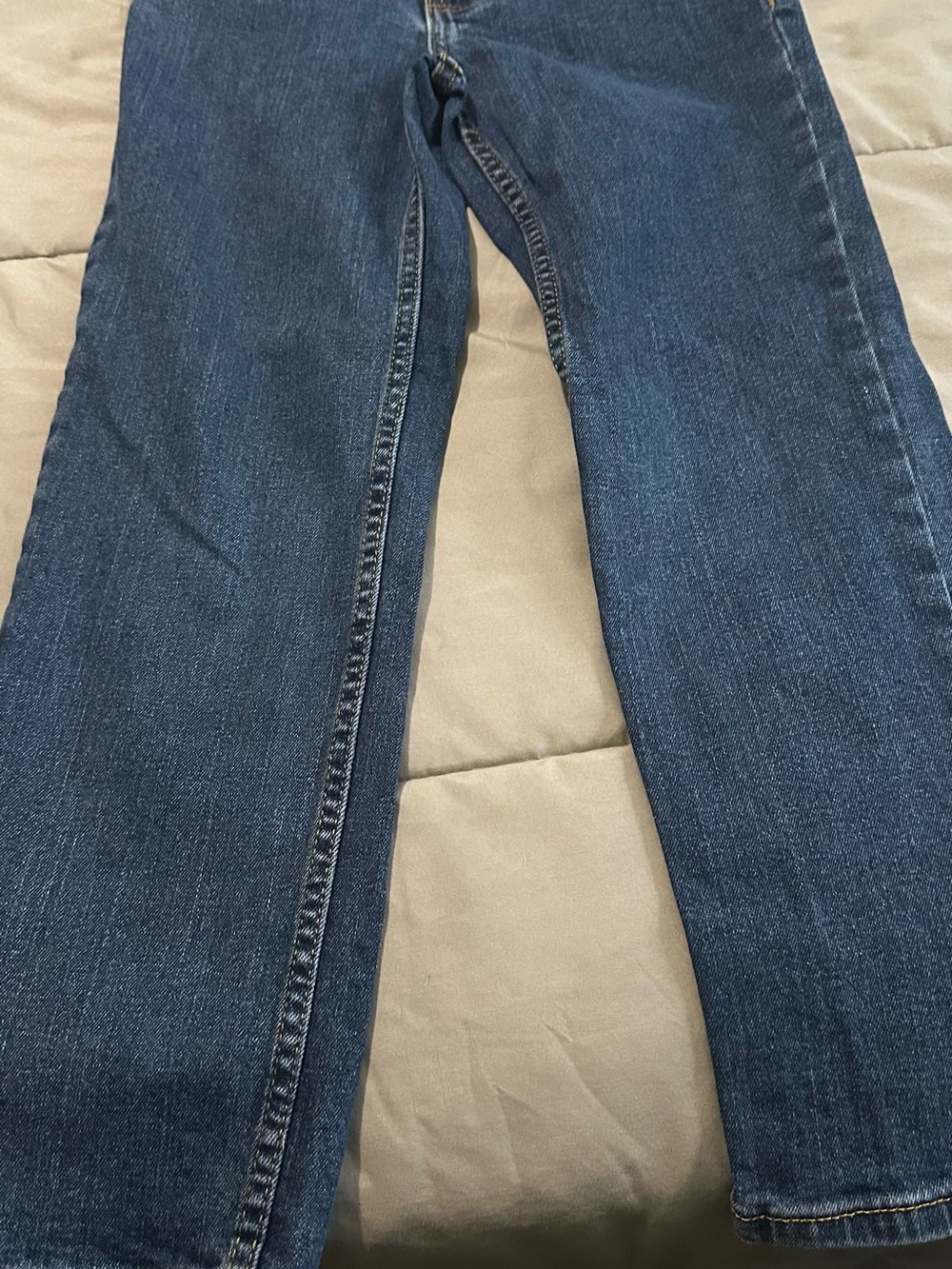 Boys Size 8 Classic Dark Blue Straight-Leg